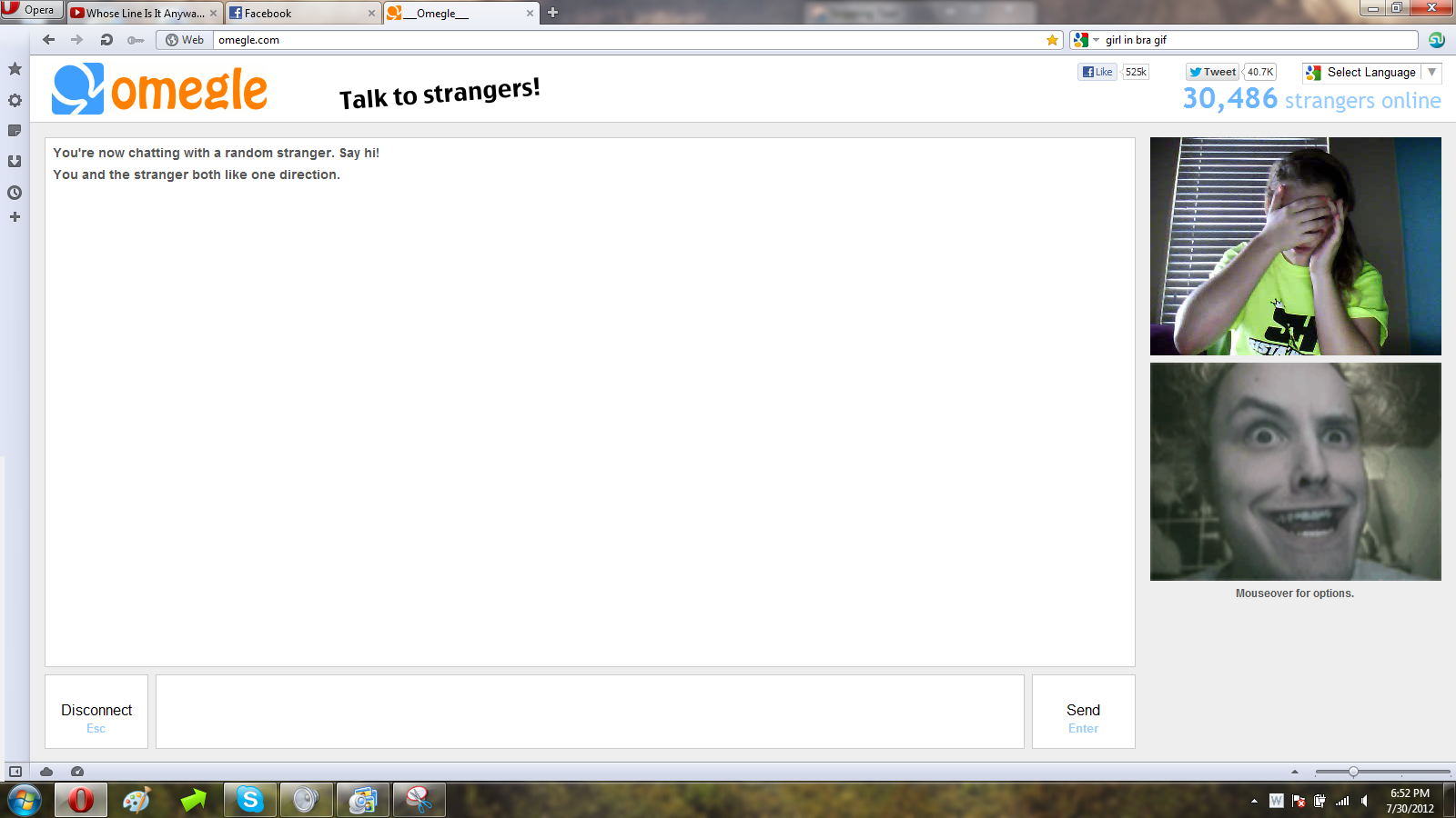 Omegle skype